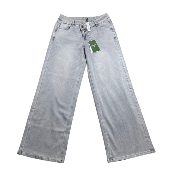 Halara Flex Denim Crossover Jeans S NWT Light Wash - Picture 1 of 4